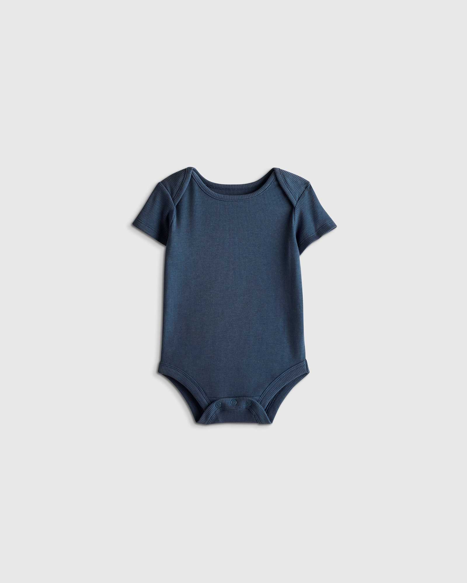 deep-sea-blue Softest Rib Short Sleeve Bodysuit