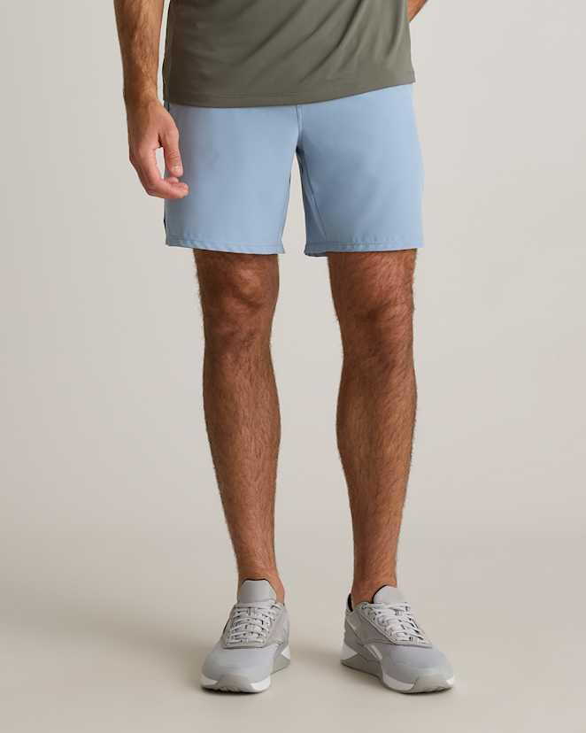 Spa Blue Classic Unlined Run Shorts - 7"