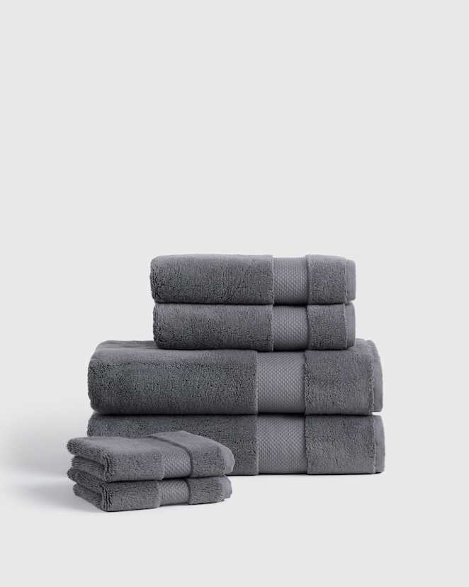 Slate Turkish Ultra Plush Bath Towel Bundle