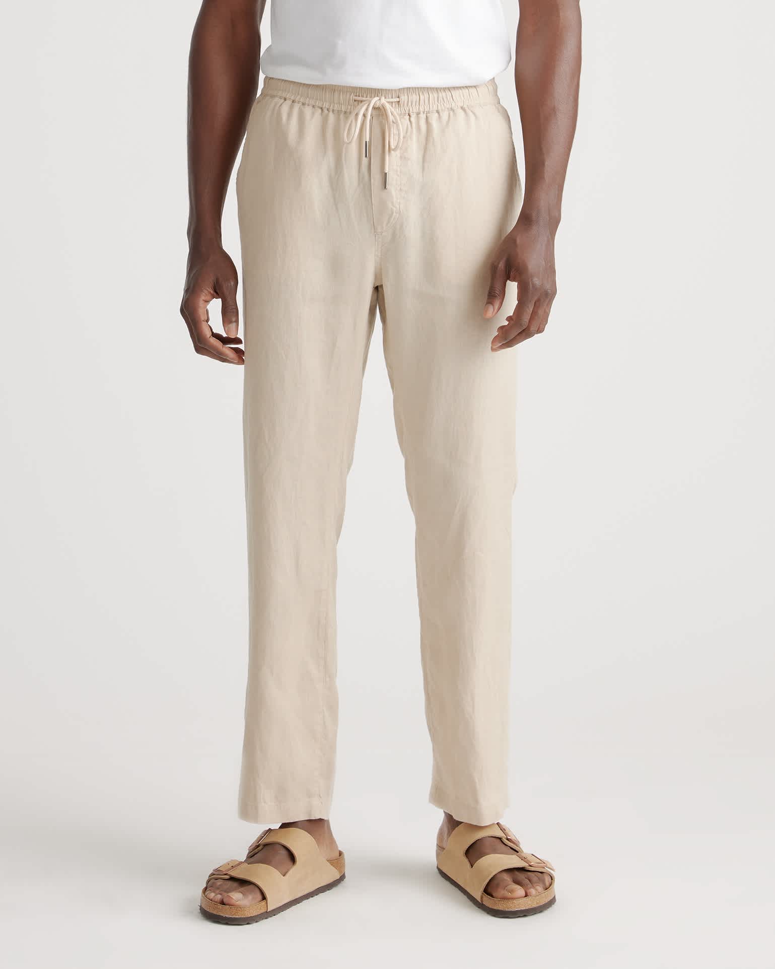 driftwood 100% European Linen Drawstring Beach Pants