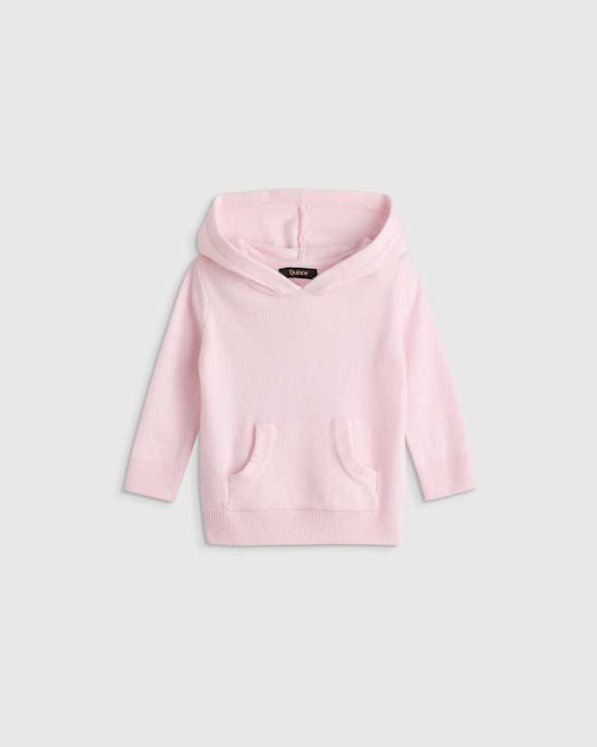 Minimal Pink Washable Cashmere Hoodie