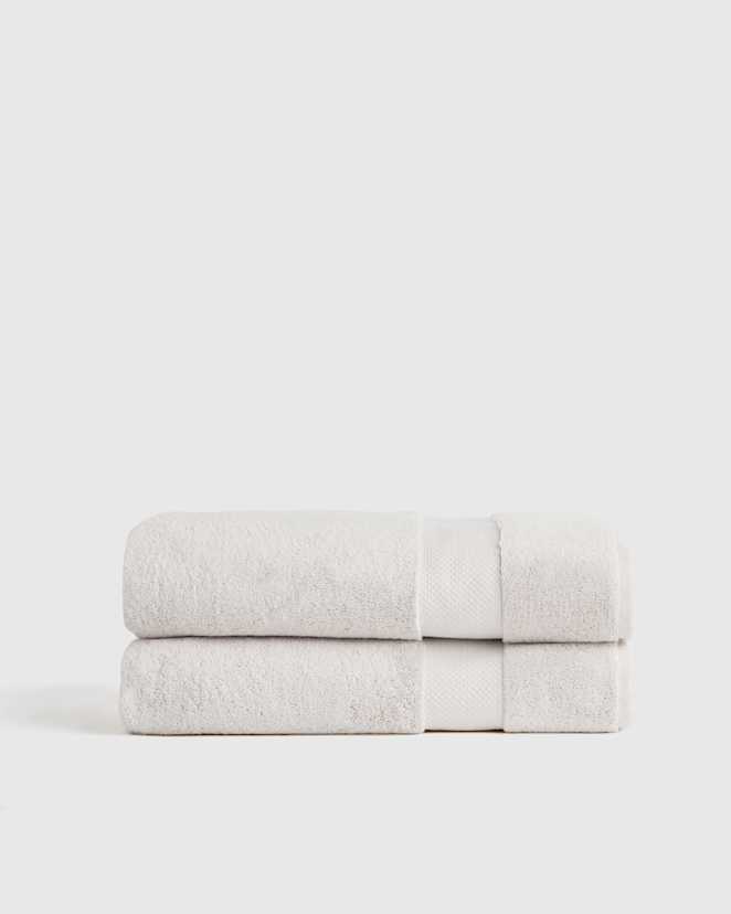 Silver Turkish Ultra Plush Bath Sheet (Set of 2)