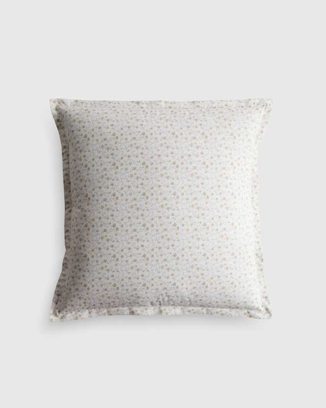 Toffee Florette Classic Organic Percale Euro Sham