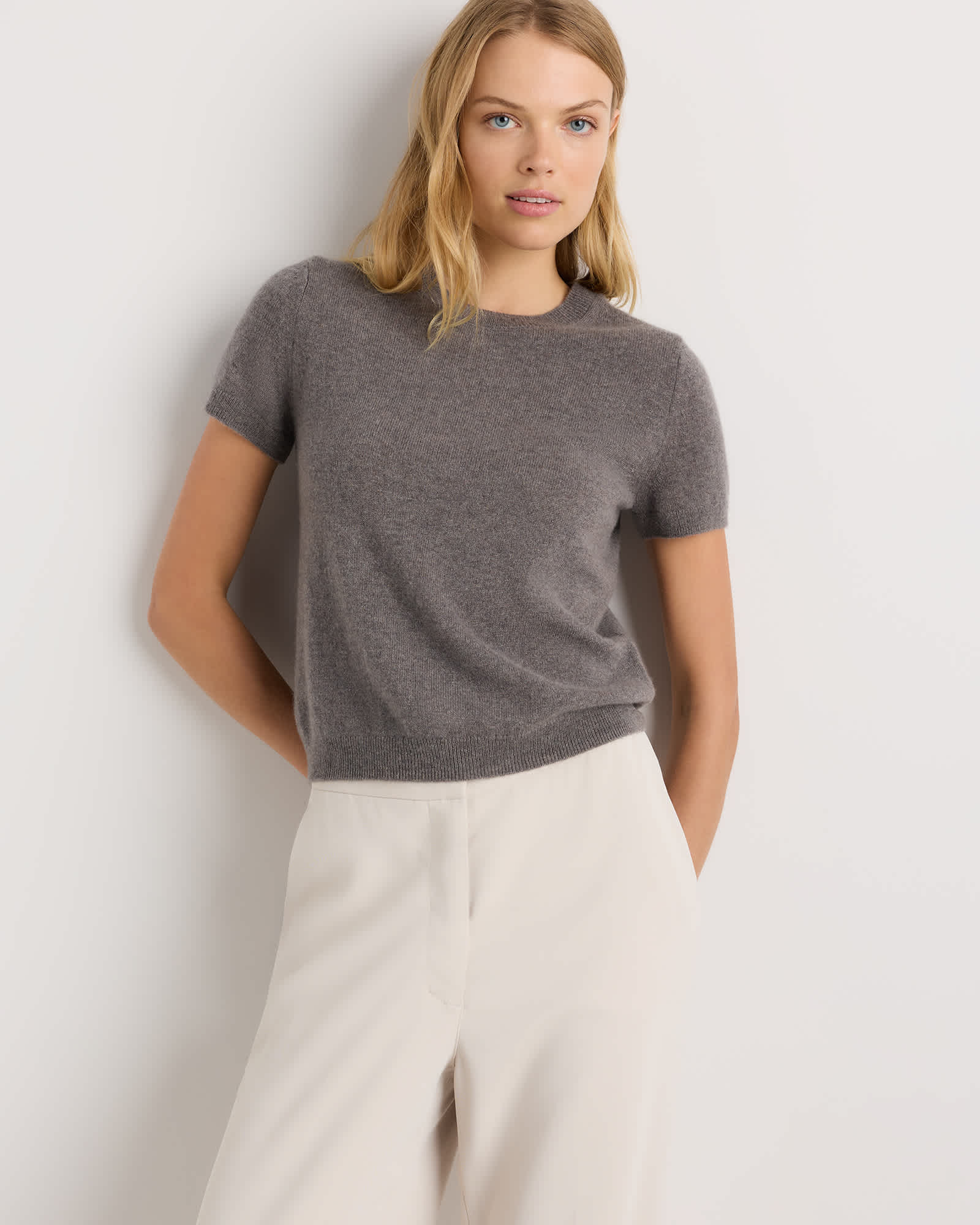elk-brown Mongolian Cashmere Tee