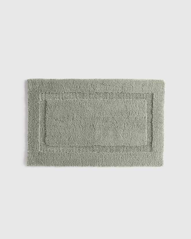 Sage Plush Turkish Cotton Non-Slip Bath Rug