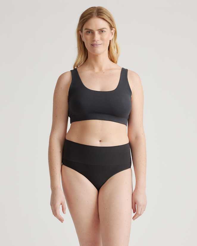 Black Organic Cotton Tank Bralette (2-pack)