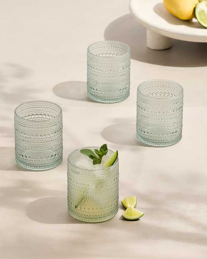 Sage Orbetto Outdoor Acrylic Short Tumbler (Set of 8)