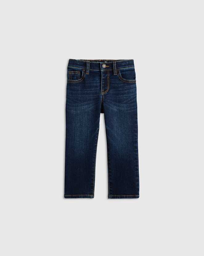 Dark Wash Boys Stretch Slim Jeans