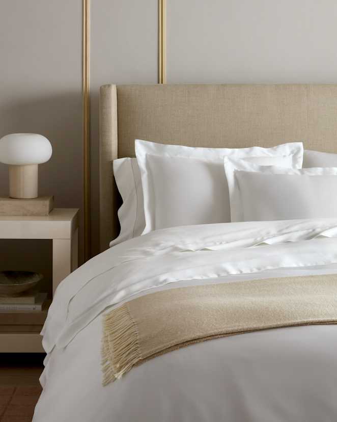 White Signature Giza Cotton Sateen Euro Sham