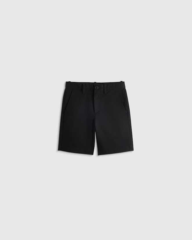 Black Organic Cotton Stretch Classic Chino Short