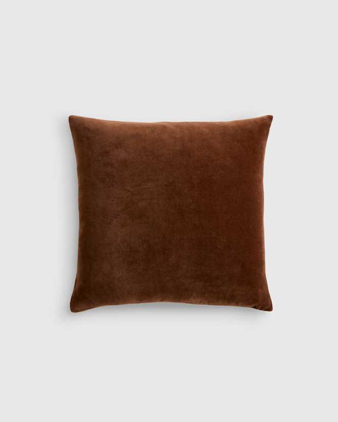 Chestnut Classic Cotton Velvet Pillow Cover