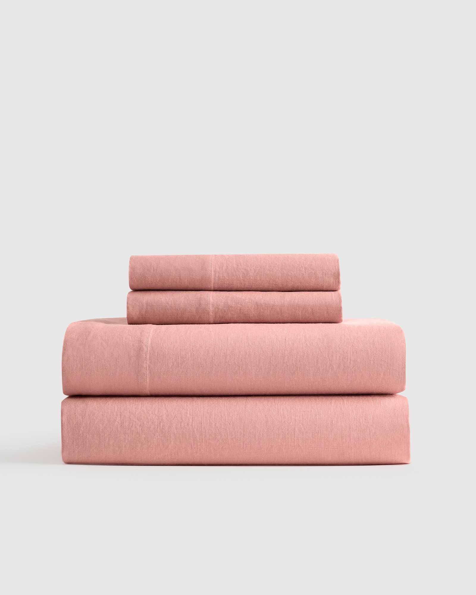 Rose European Linen Sheet Set