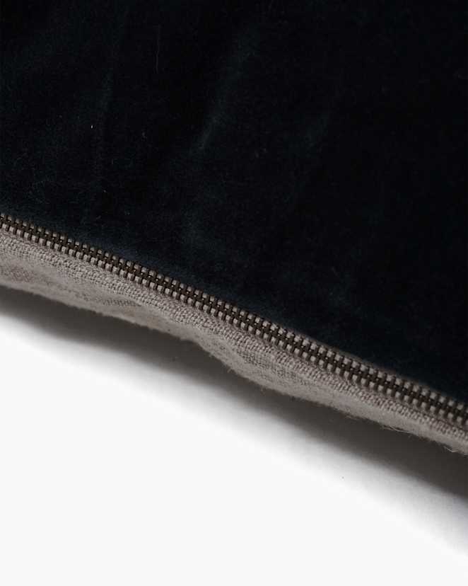 Charcoal Plush Velvet Pillow Cover