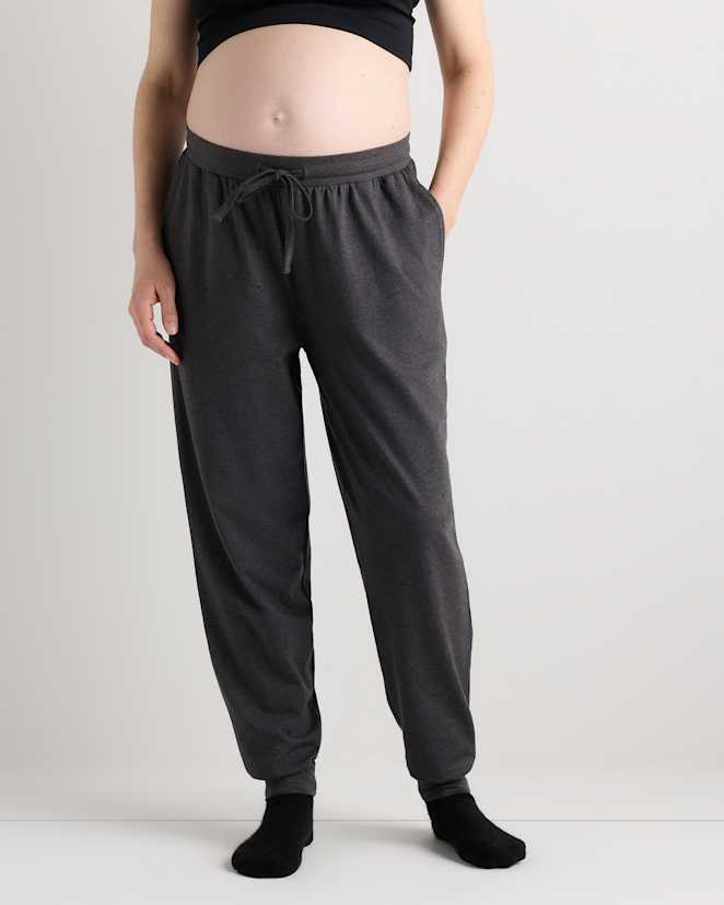 Heather Charcoal Grey Dream Lounge Maternity Jogger
