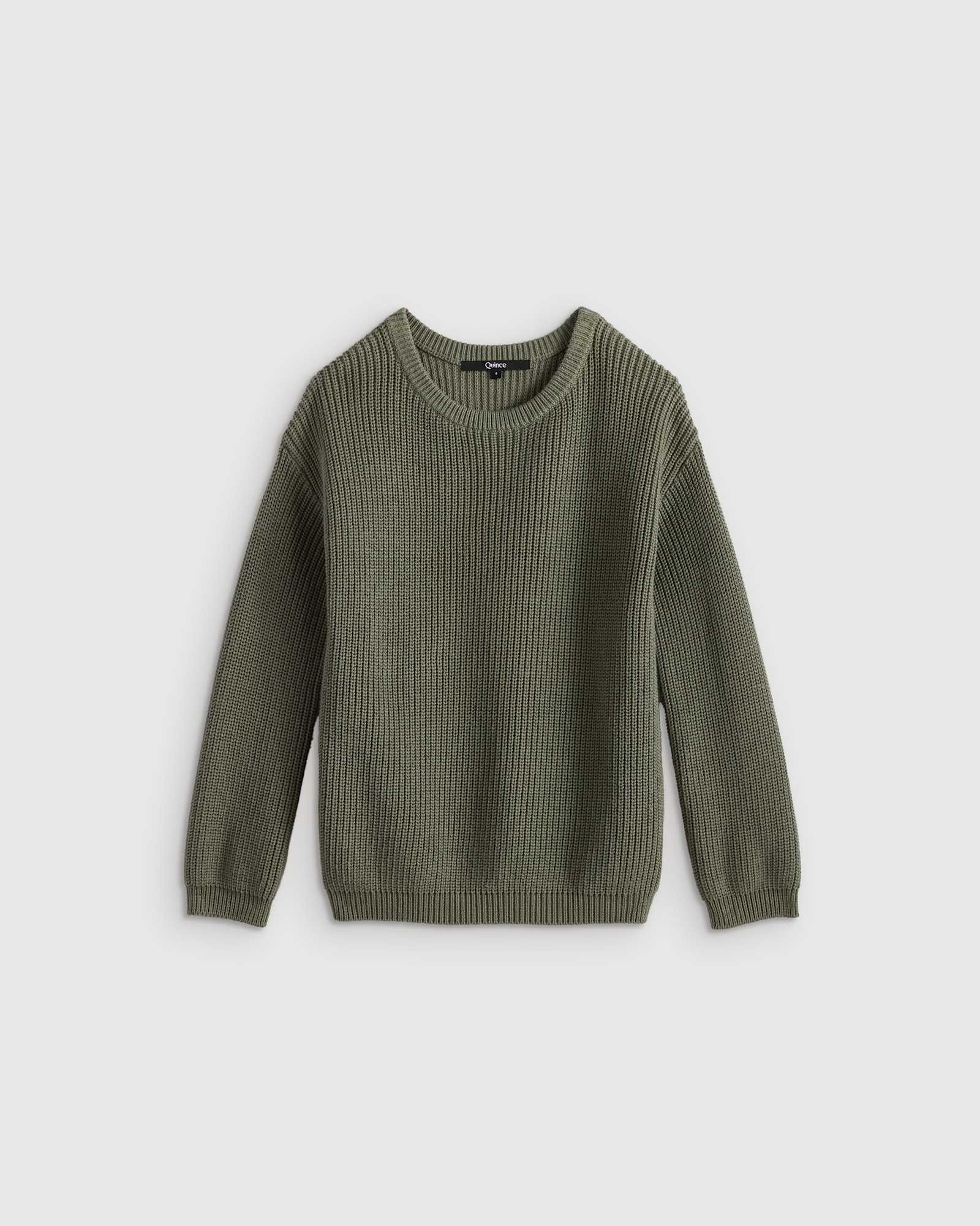 agave 100% Organic Cotton Fisherman Tunic Sweater