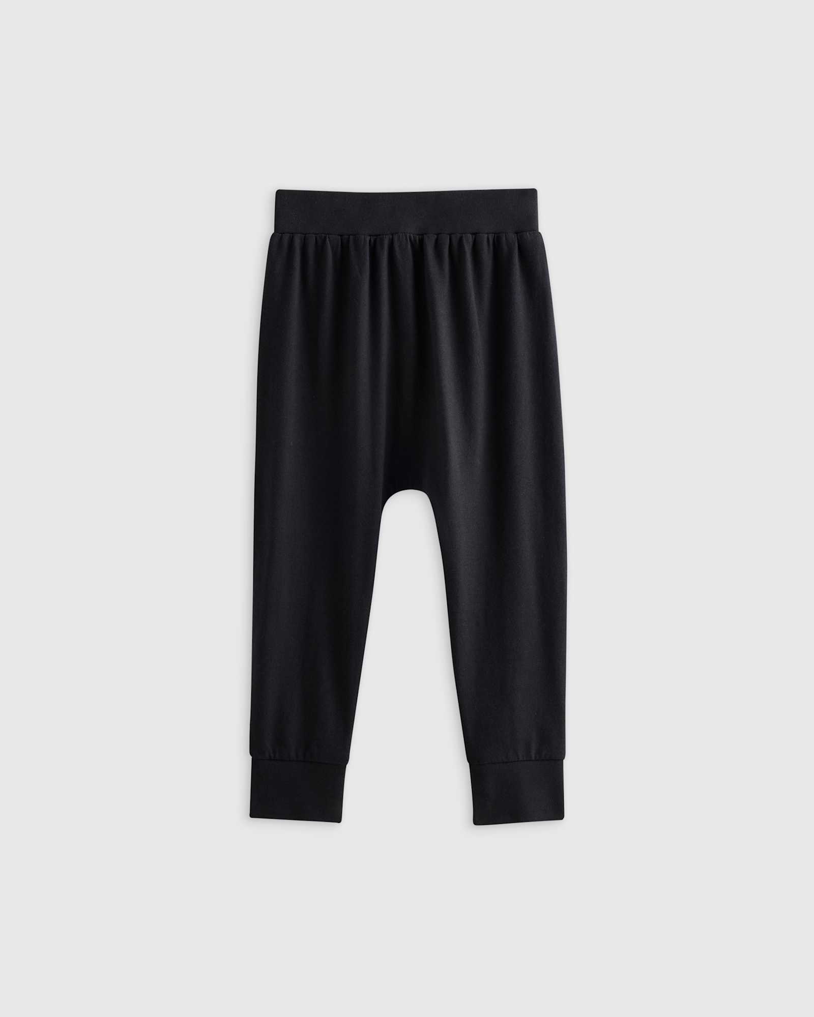 black 100% Organic Cotton Everyday Pant