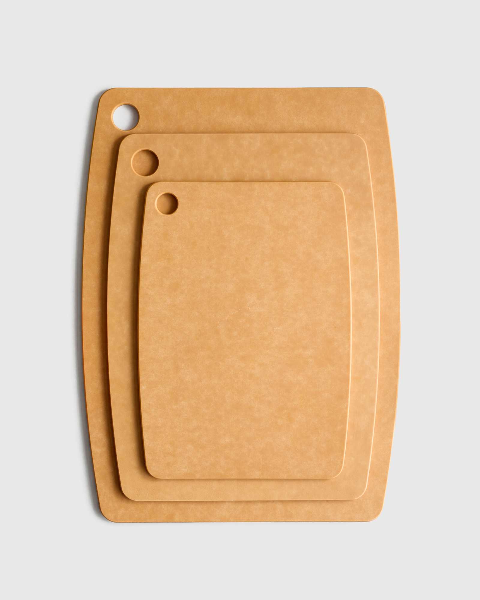 Natural Composite Wood Cutting Boards, Set of 3