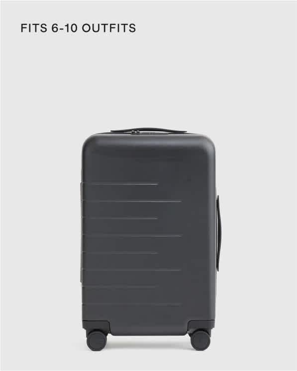 Black Expandable Carry-On Suitcase