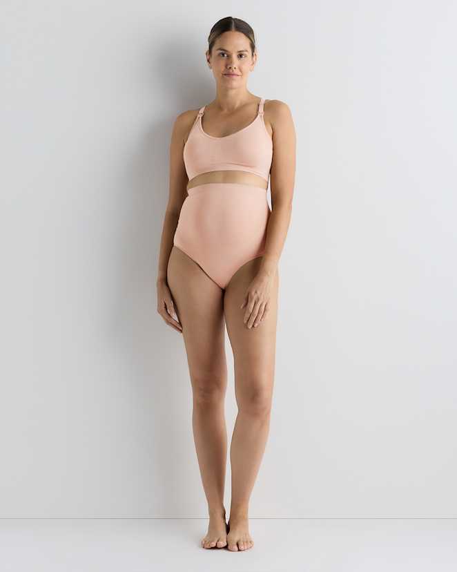 Peach Pink Seamless Nursing Bra