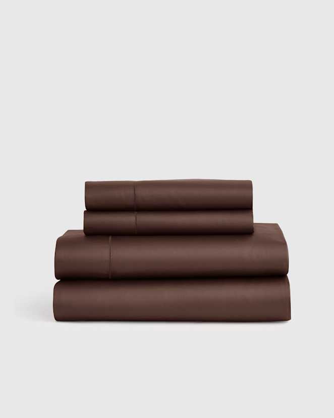 Espresso Signature Giza Cotton Sateen Sheet Set