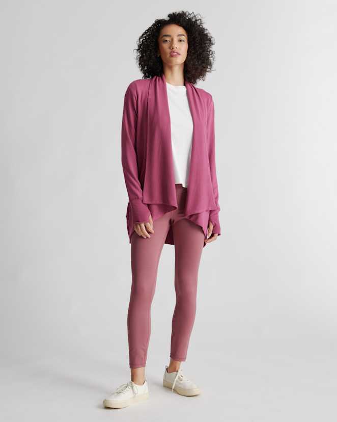 Rose French Terry Modal Cardigan