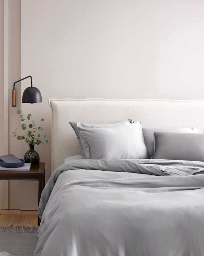 Light Grey Bamboo Sham Set