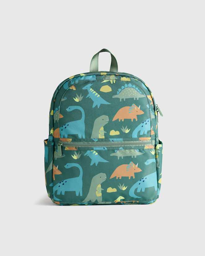 Dinos Recycled Double Pocket Backpack