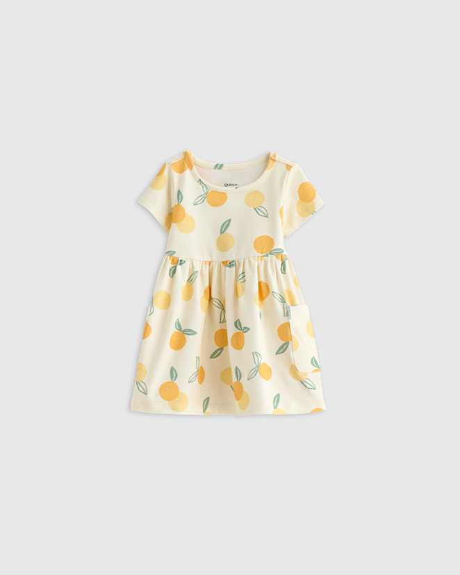 Lemons Organic Cotton Fit and Flare Pocket Dress
