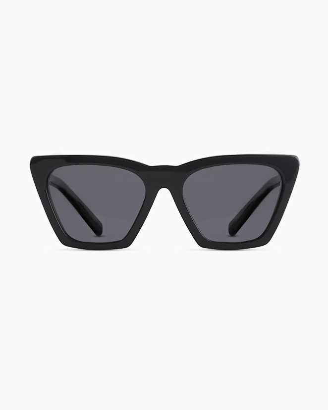Black with Grey lens Andy Polarized Acetate Sunglasses