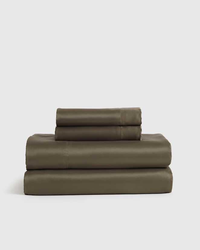 Dusty Olive Ensemble de draps en bambou