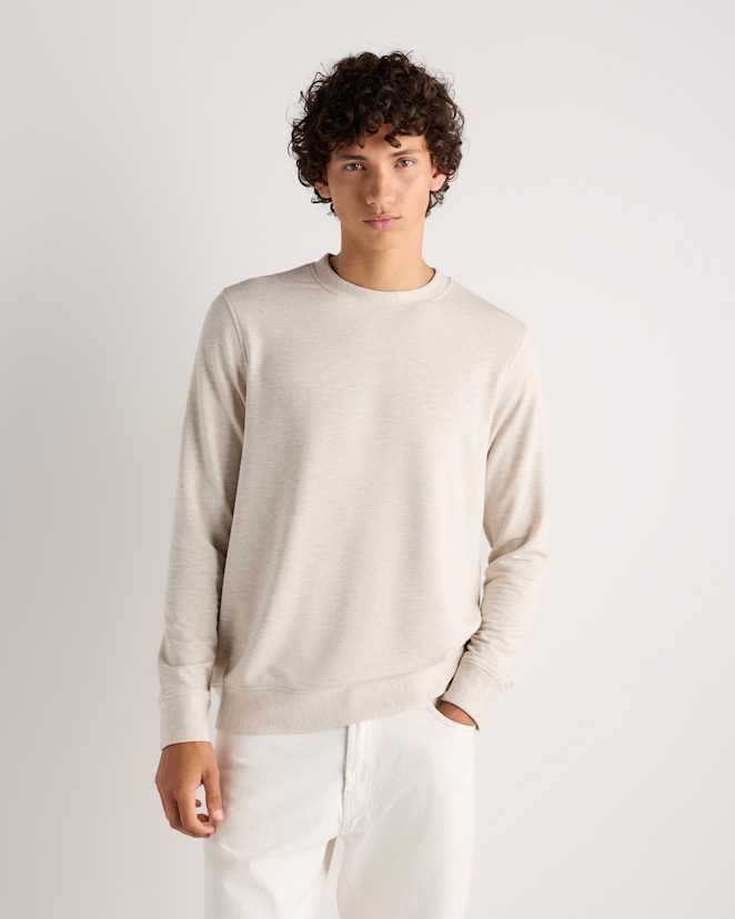 Heather Oatmeal Supersoft Fleece Crew