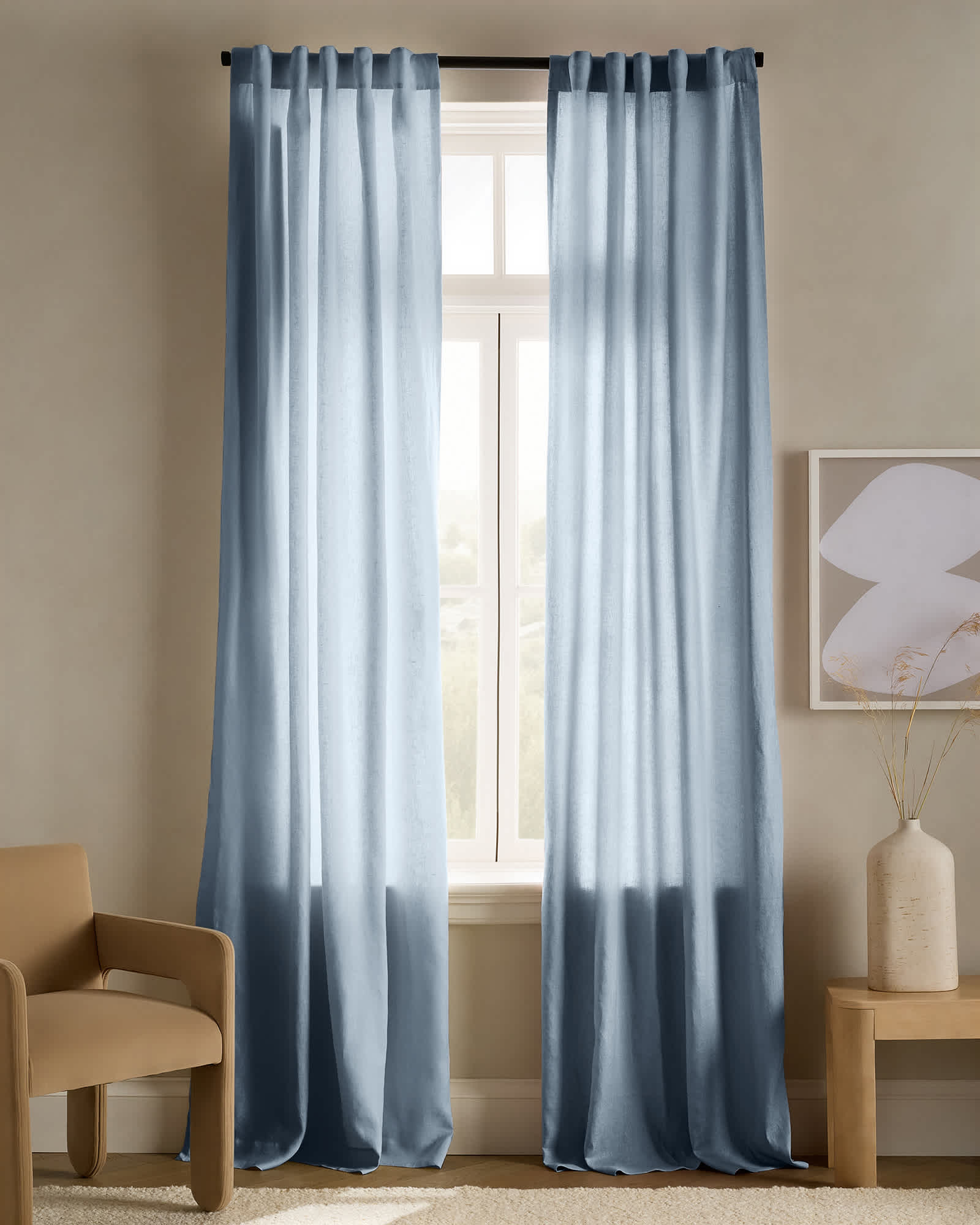 chambray European Linen Curtain