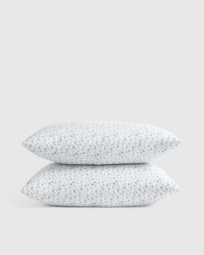 Blue Florette Classic Organic Percale Sham Set