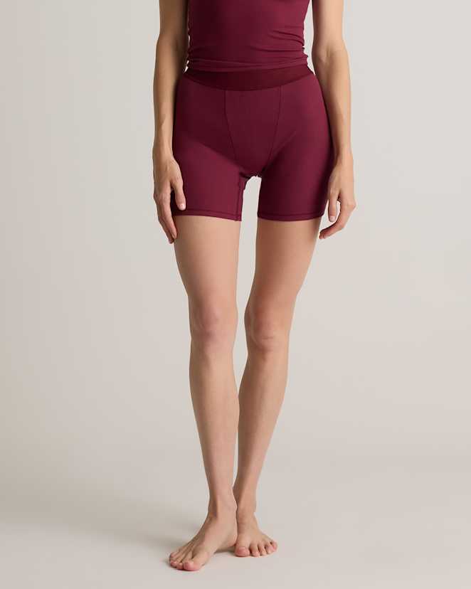 Wine Tencel Rib Knit Lounge Boxer (3-pack)