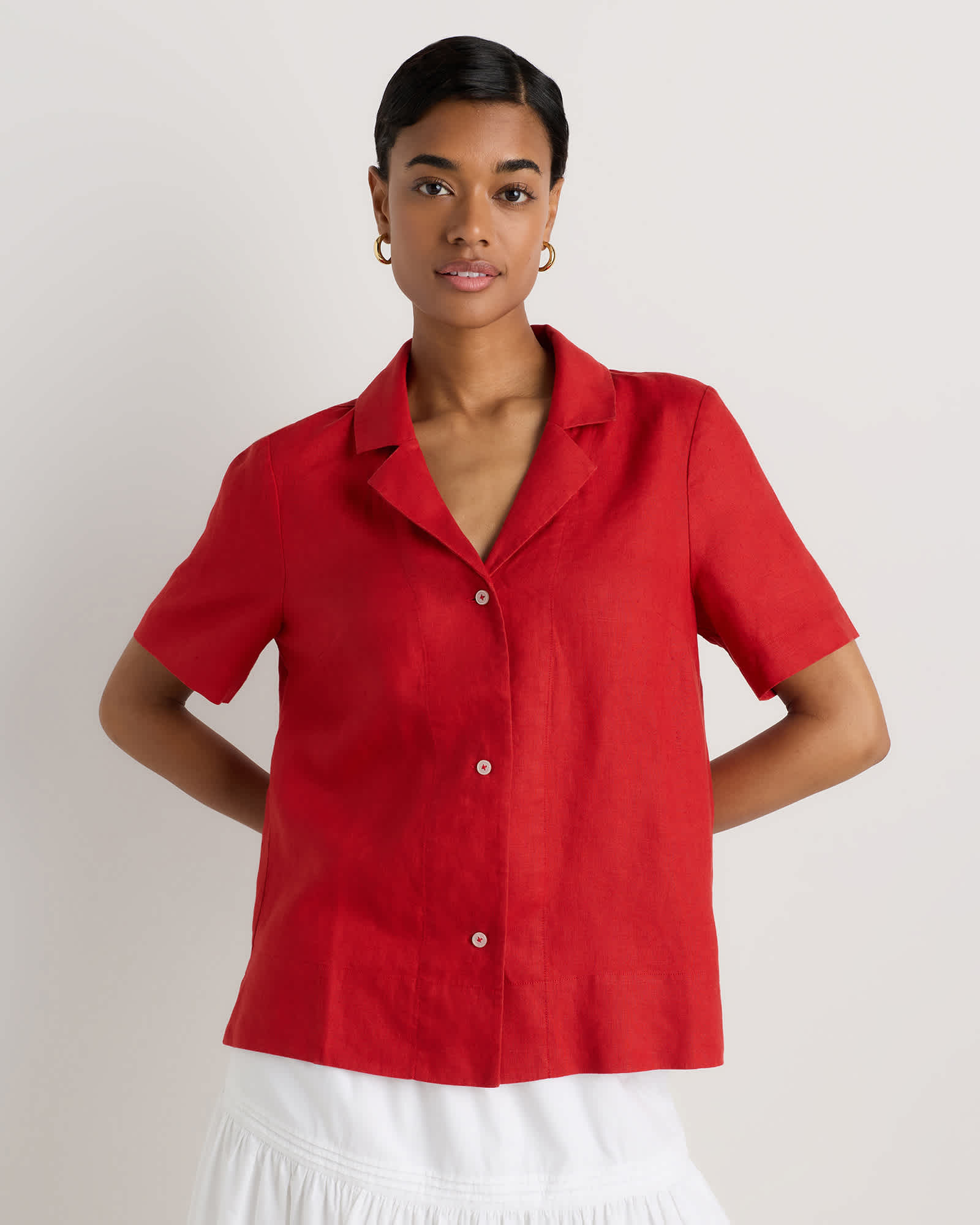 Chile 100% European Linen Short Sleeve Shirt