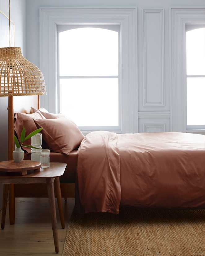 Clay Luxury Organic Sateen Duvet Cover