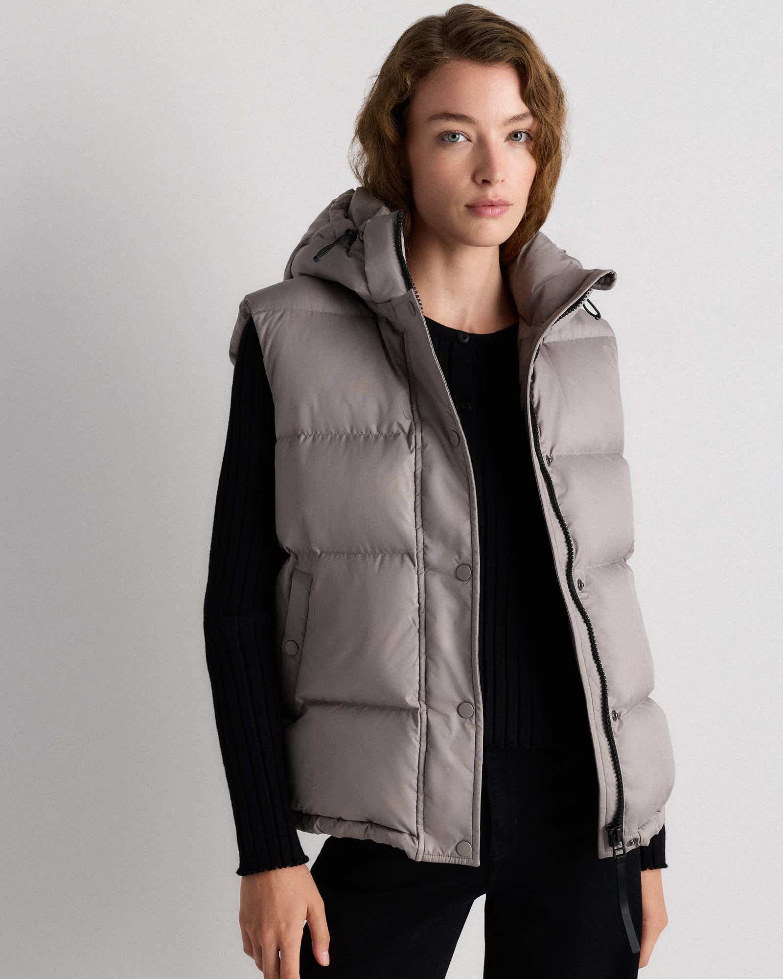 morel-grey Responsible Down Puffer Vest