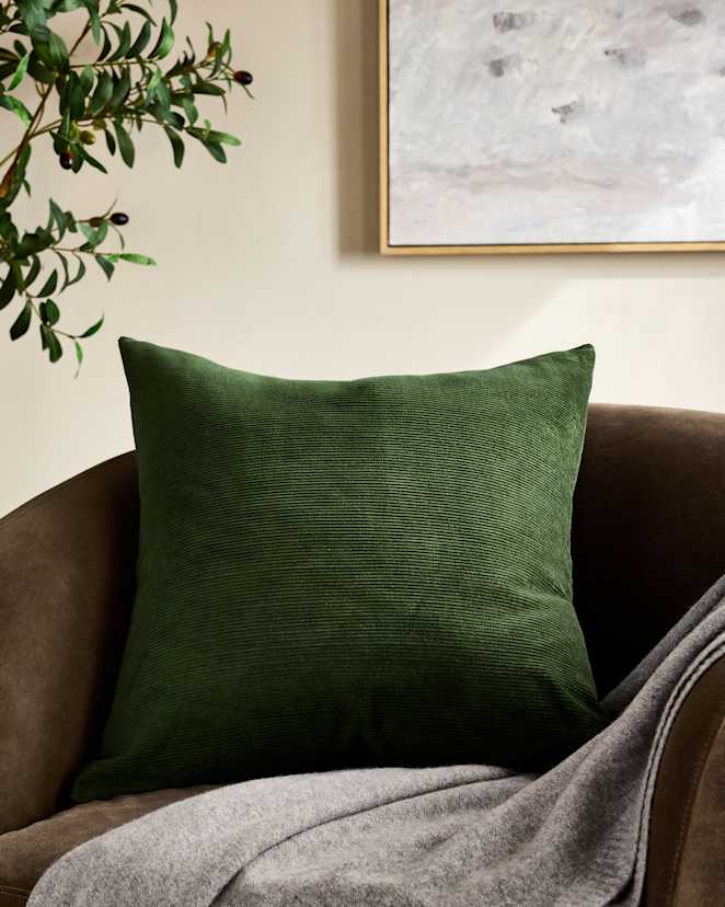 Pine Corduroy Cotton Velvet Pillow Cover