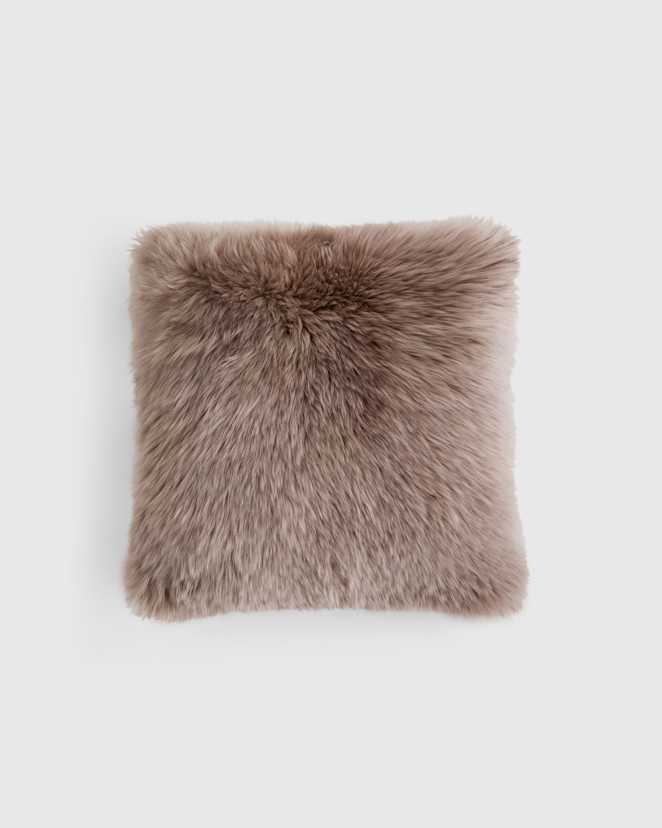 Mink Natural Sheepskin Accent Pillow Cover