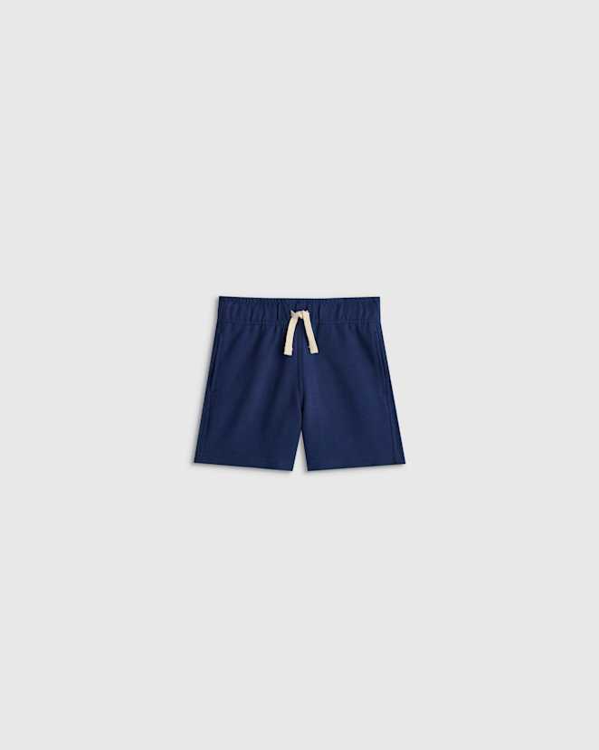 Navy Organic Cotton French Terry Short