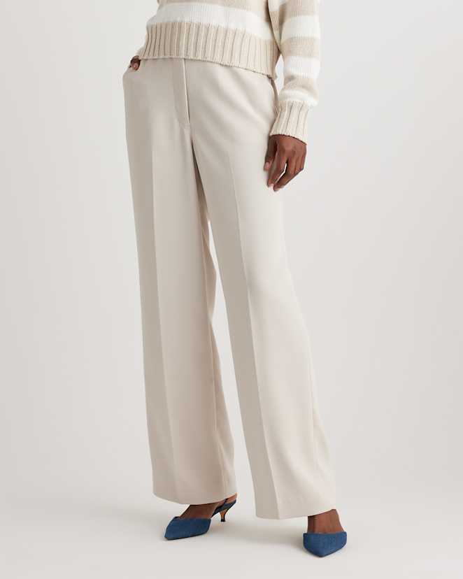Sand Stretch Crepe Classic Trouser Pants