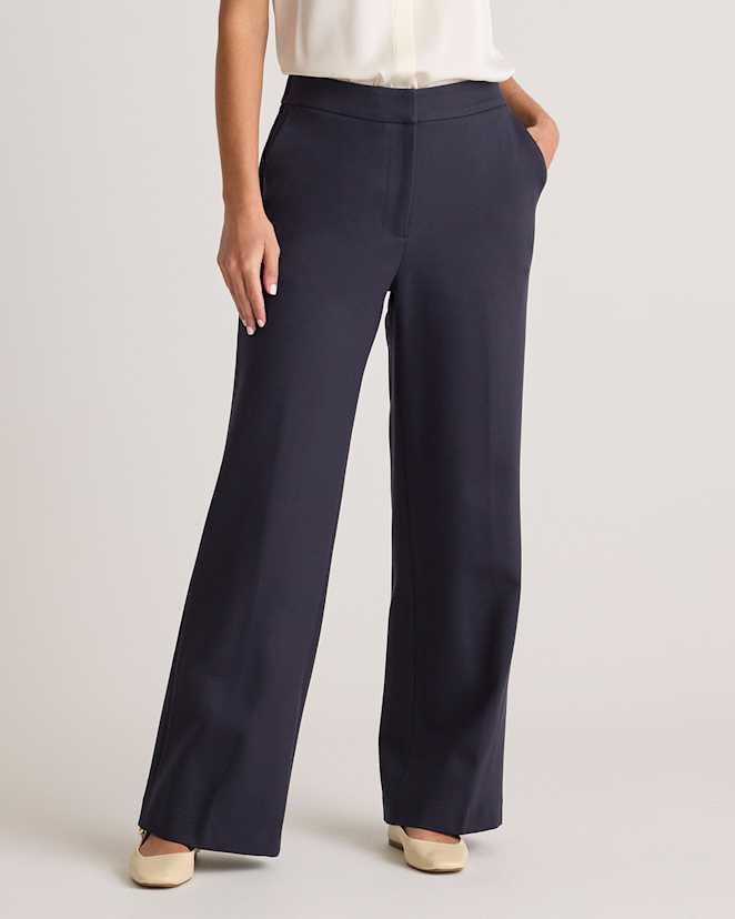Navy Ultra-Stretch Ponte Trouser