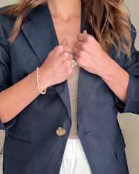 100- European Linen Structured Blazer DeepNavy VictoriaSchneider 4x5 Thumbnail