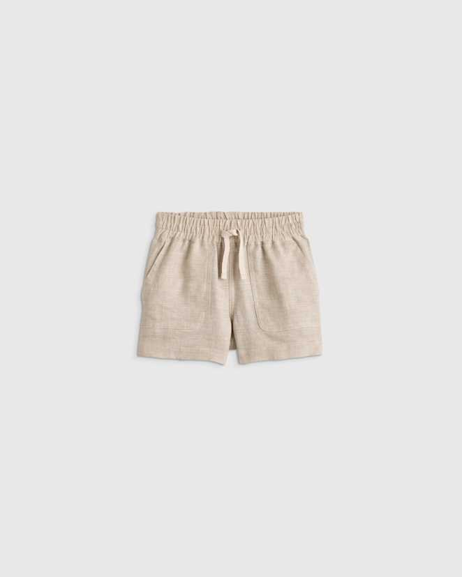Flax 100% European Linen Drawstring Shorts