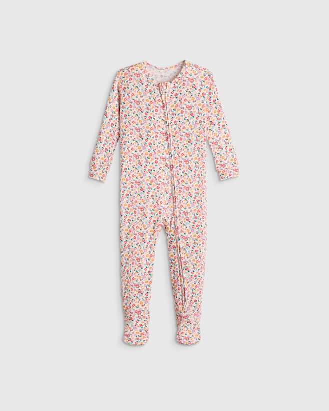 Ditsy Floral Bamboo Footie Pajama