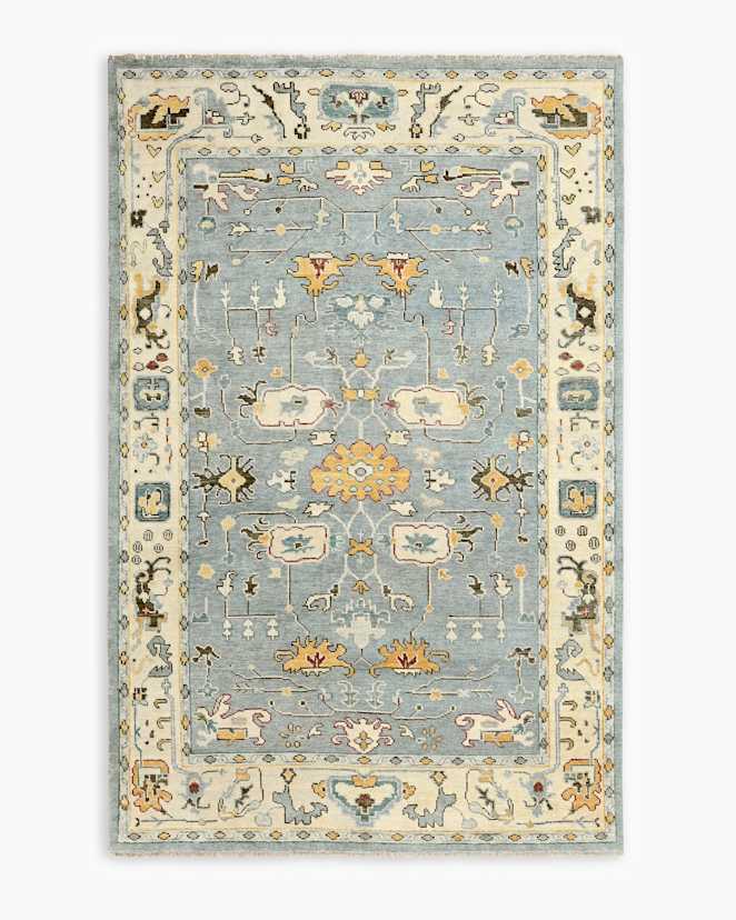 ARTEMIS (1) Light Blue Artemis Hand-Knotted Wool Rug