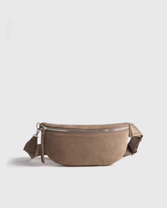 Pebble Italian Suede Sling Bag