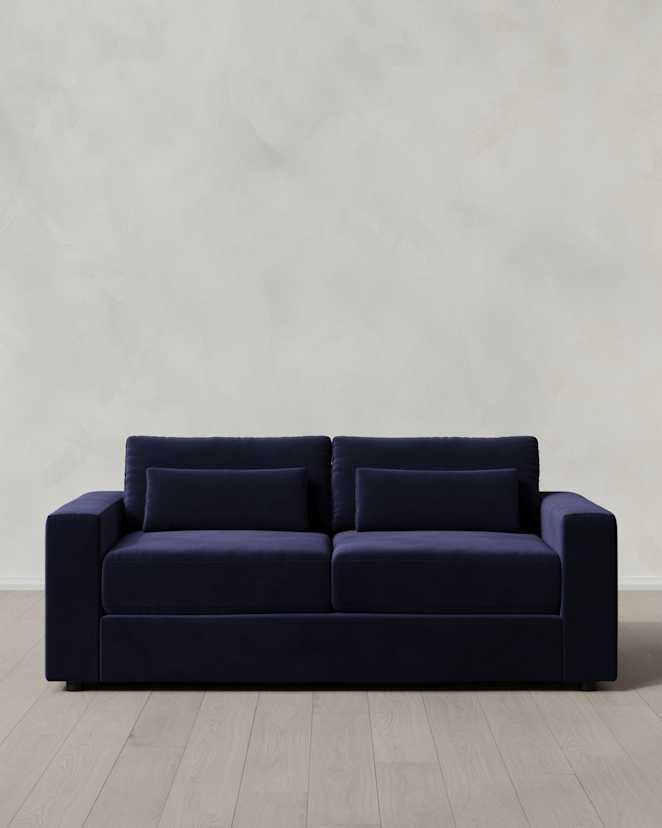 Midnight Ashford Deep Seat Sofa in Performance Velvet