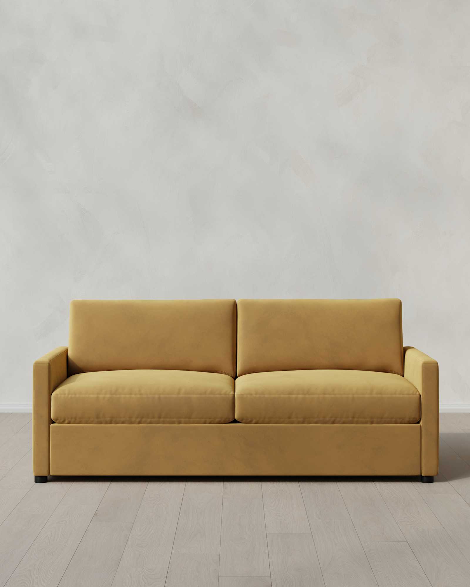 Caramel Brennan Sofa in Performance Velvet