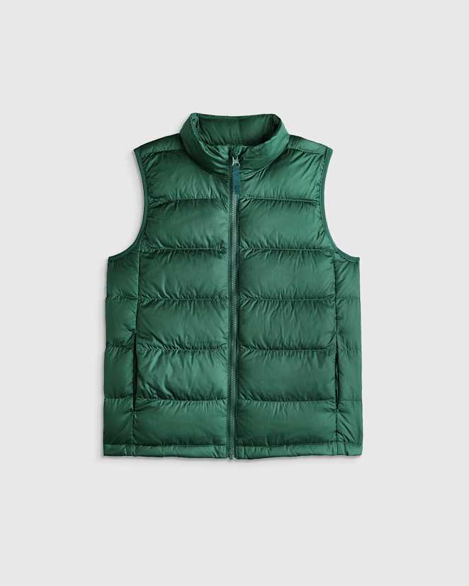 Dark Green Lightweight Down Puffer Vest